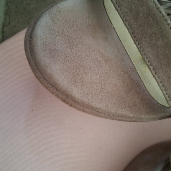 Stuart Weitzman Wedge Suede Sandals Shoes - Picture 9 of 10